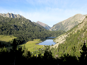 Étang Llong et Portarró d´Espot despuis Aigüestortes
