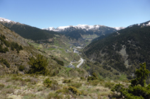 Vues vers l´est depuis le col de la Cauba.