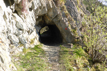 Tunnel en arrivant à Canillo.