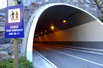 Tunnel avant de revenir à Arinsal.