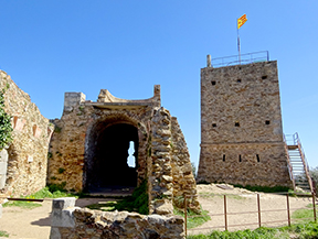 Le château de Saint Miquel despuis Girona