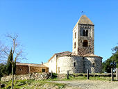 Église et dolmens de Fitor depuis Fonteta