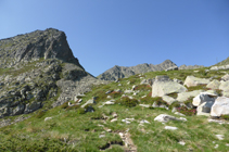 Sous le versant nord du pic des Abelletes.