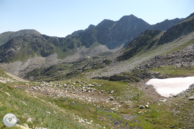 Lac des Abelletes et pics d