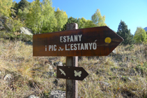 Déviation de la route de l´Estanyó.