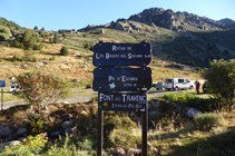 Parking du pont de la Baladosa, dans la vallée d´Incles.