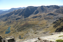 Le cirque de Siscar, le pic de la Cabaneta et le Roc Meler depuis le pic d´Escobes.