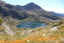 Le second lac de Juclar et le pic de Siscaró.