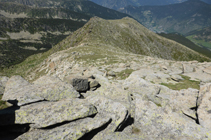 Descente vers le col d´Entinyola.