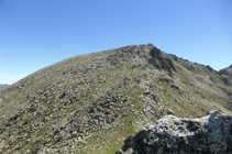 L´Alt del Griu vu depuis le col d´Entinyola.