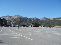 Parking supérieur de la station de ski de Grau Roig.
