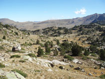 En direction du lac de Meligar.