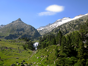 Forau et cascade d´Aigualluts