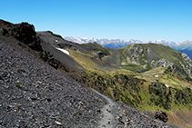 Tronçon qui vous reste à parcourir du col Negre au refuge de Claror.