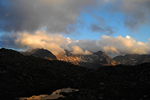 Coucher de soleil au refuge de l´Illa.