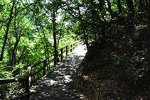 Tronçon avec la passerelle.