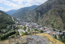 La vue sur Sant Julià de Lòria.