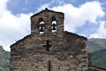 Le clocher de l´église Sant Serni de Nagol.