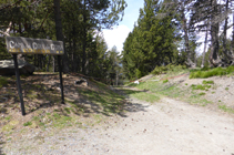 Chemin du col de Gomà.