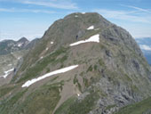 Le Mont Valier (2838 m) et le pic de la Pala Clavera (2721 m)