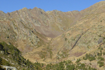 Vallées en forme de U observées depuis la colline de Comapedrosa.