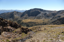 Le pic de l´Aspres sur le haut plateau du refuge de Comapedrosa.