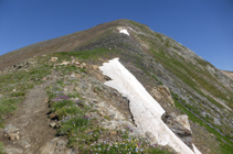 Crête du pic de la Serrera.