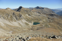 Lac d´Engaït, pic d´Engaït et pics d´Envalira.