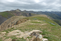 Crête menant à le col d´Arenes et au pic de l´Estanyó.