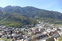 Vues sur l´ubac d´Andorre.