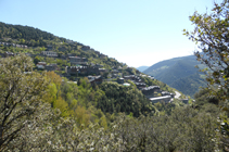 Vue sur Aixirivall depuis le chemin de La Solana.